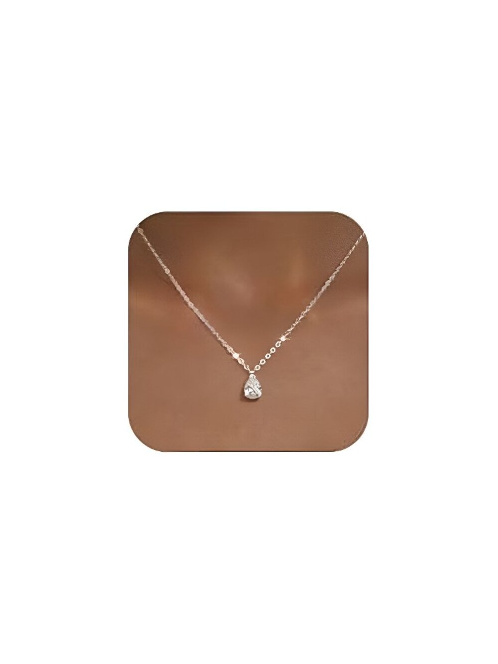 Gold Necklace for Women 14K Gold Plated Dainty Pendant Chain Puffy Heart